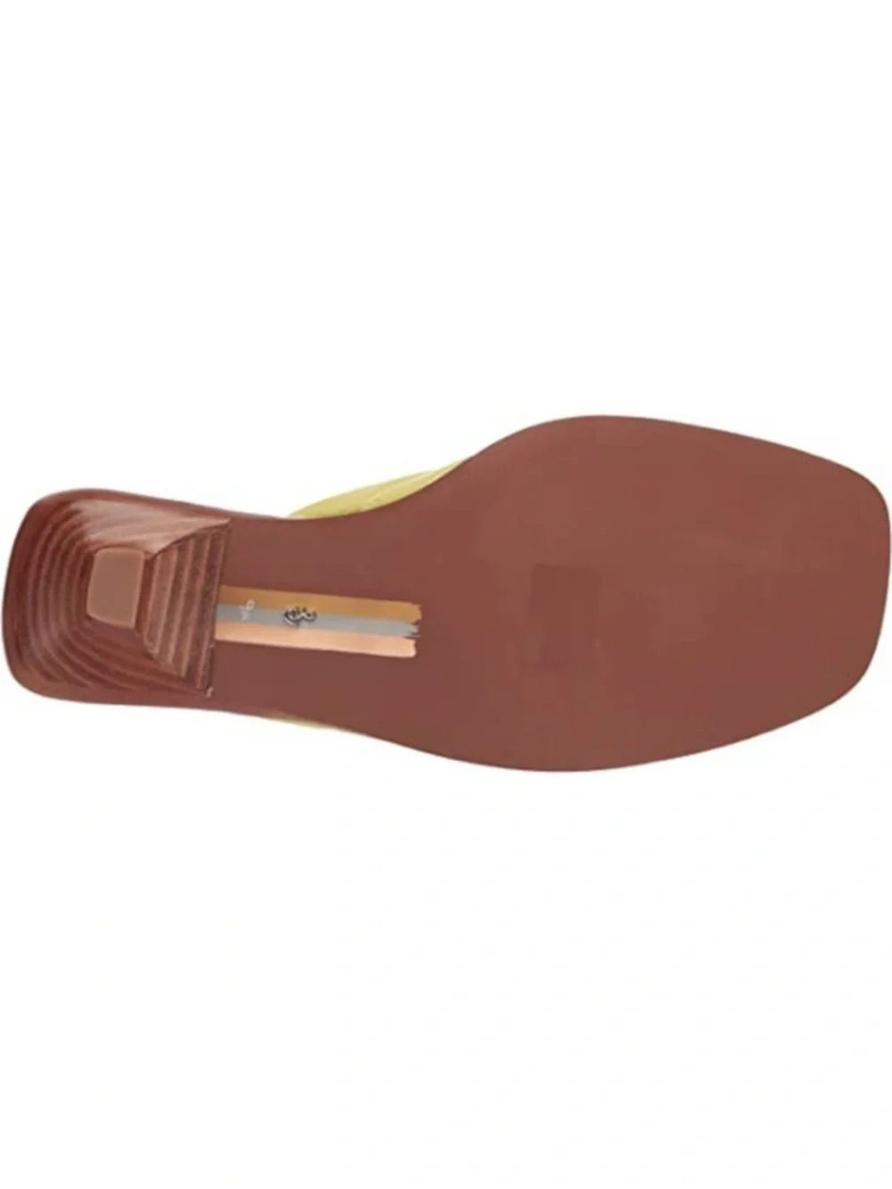 Sam Edelman Daphney Kiwi Leather Thong Lime Green Kitten Heel Mules Sz 9 BNWB - Picture 5 of 8